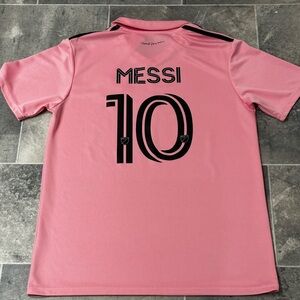 Women's Pink Messi Soccer Jersey